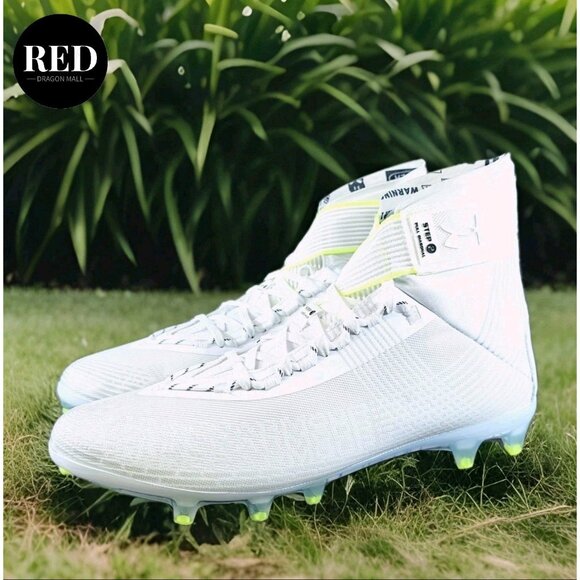 Under Armour UA Highlight MC Football Cleats 3023716-106 White - Men's Size 13 - Picture 2 of 14